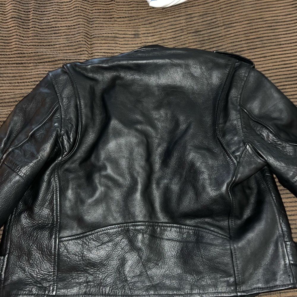 Black Leather Performance Jacket - image 8